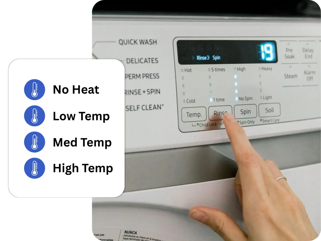 Step 3 — Pilih Mode Suhu Dryer